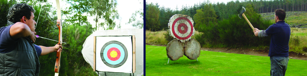 Archery and Axe Throwing at Deeside Activity Park