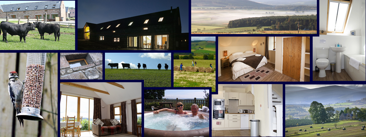 Picture collage from Cairnton Farm Cottages